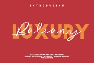 Baliany Script: A Fresh Take on Handwritten Luxury