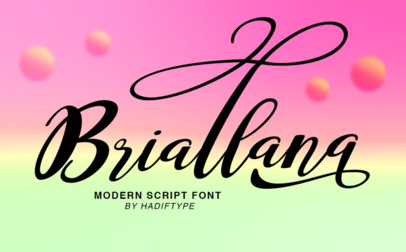 Briallana Script: Crafting Visual Stories with a Delicate Typeface