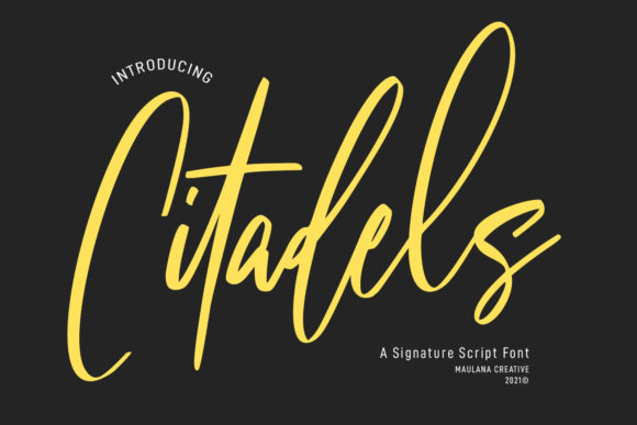 Citadels Signature Script: A Font with a Playful Soul