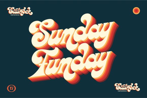 Eiutneck Script: Retro Charm for Modern Design Projects
