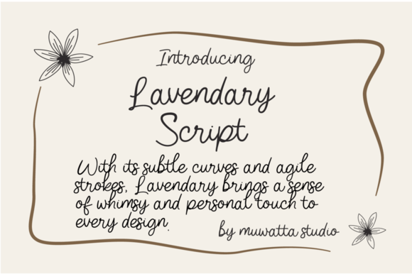 Embrace Whimsical Elegance with Lavendary Ground Script