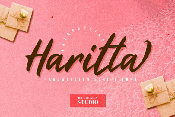 Haritta Script: The Dancing Brush Font That Brings Ideas to Life