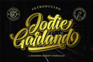 Jodie Garland Script: A Vintage Handwritten Charm