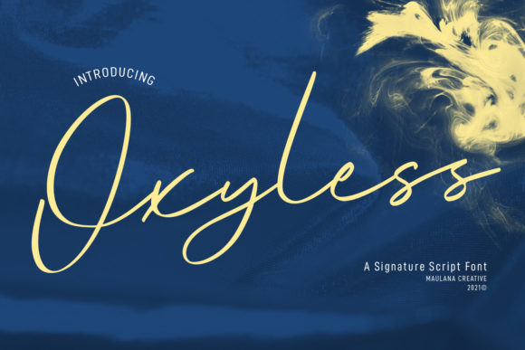 Oxyless Script: Crafting Elegant Brand Identity