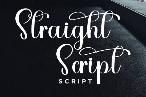 Straight Script: Capture Timeless Poise in Your Designs